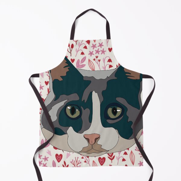 Artikelvorschau, Katze mit Valentinstagsmuster entworfen und verkauft von LeahcarsArt.