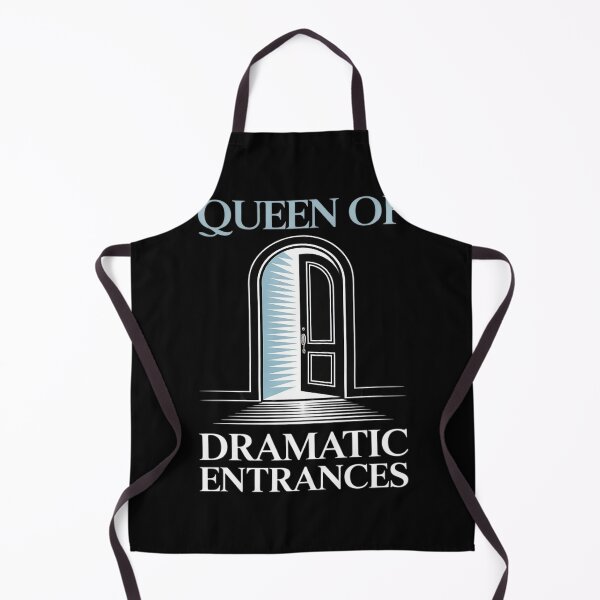 Item preview, Queen of Dramatic Entrances Bold Teal White designed and sold by FluoroWave.