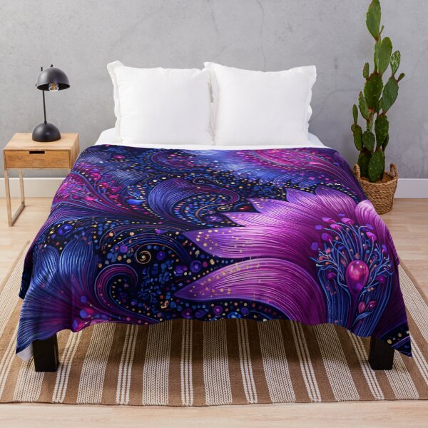 Item preview, Neon Midnight Floral designed and sold by Kaleidoscope Print.
