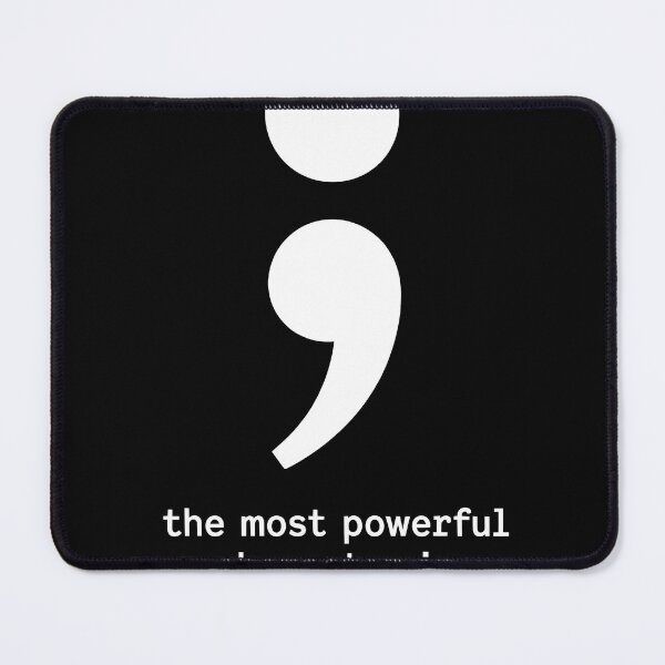 Item preview, Semicolon The Most Powerful Character Programmer Debugging Humor designed and sold by StackOverfit.