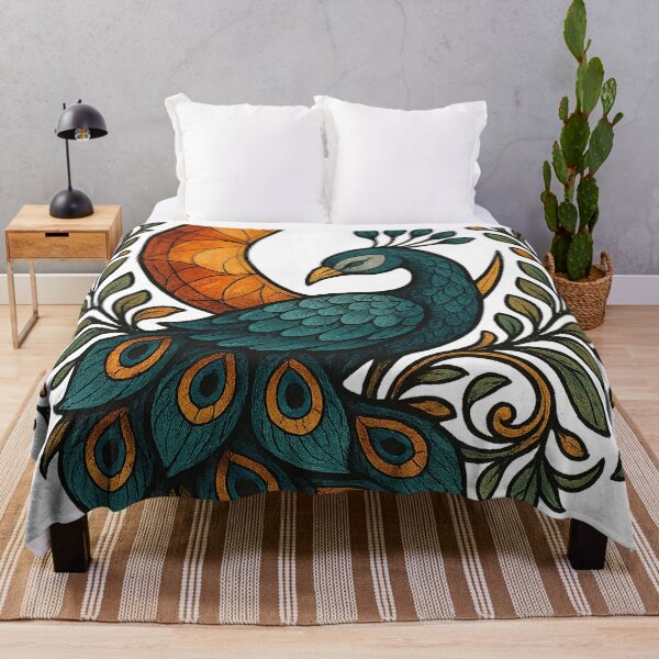 Item preview, Mystic Peacock and Crescent Moon designed and sold by chromatalove.