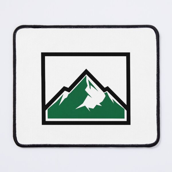Item preview, Green mountain landscape with a black silhouette of a person climbing designed and sold by VerizalShop.