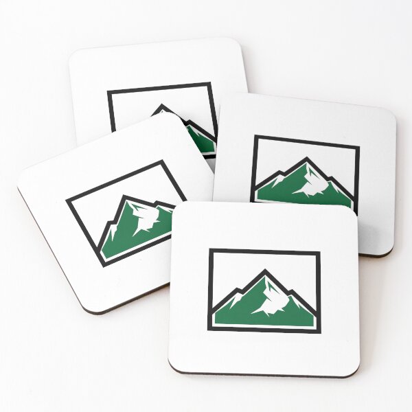 Item preview, Green mountain landscape with a black silhouette of a person climbing designed and sold by VerizalShop.