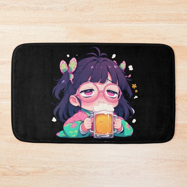 Item preview, Kanao Tsuyuri Demon Slayer Anime Kawaii Chibi Beer Fest Celebration Joy Mood designed and sold by riadjamai.