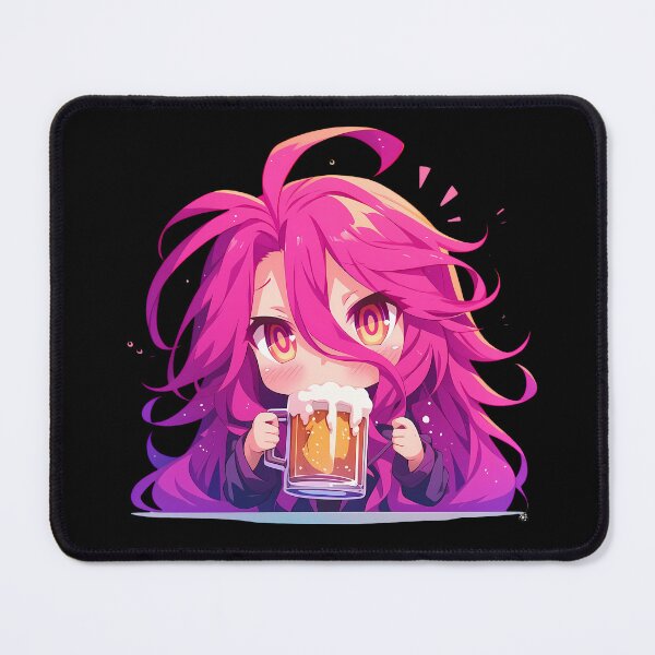 Artikelvorschau, Stephanie Dola, Anime-Mädchen aus No Game No Life, Chibi-Kawaii, Bier, fröhliche Fantasy entworfen und verkauft von riadjamai.