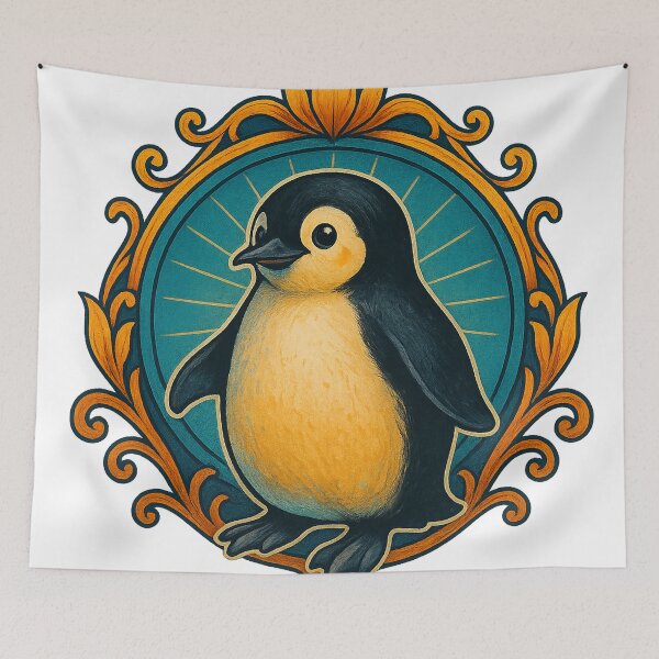 Item preview, Regal Baby Penguin Emblem designed and sold by chromatalove.