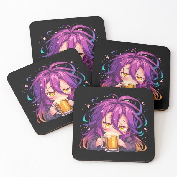 Item preview, Izuna Hatsuse No Game No Life Anime Girl Chibi Kawaii Beer Relaxed Cute Fantasy designed and sold by riadjamai.