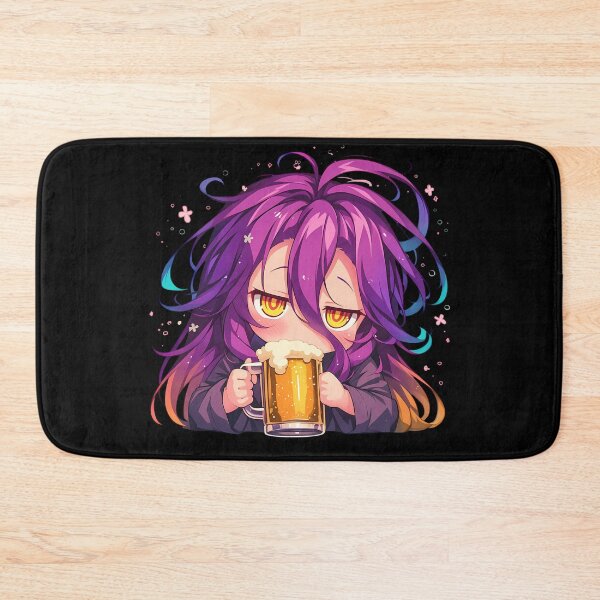 Item preview, Izuna Hatsuse No Game No Life Anime Girl Chibi Kawaii Beer Relaxed Cute Fantasy designed and sold by riadjamai.