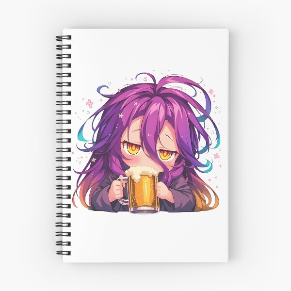 Item preview, Izuna Hatsuse No Game No Life Anime Girl Chibi Kawaii Beer Relaxed Cute Fantasy designed and sold by riadjamai.