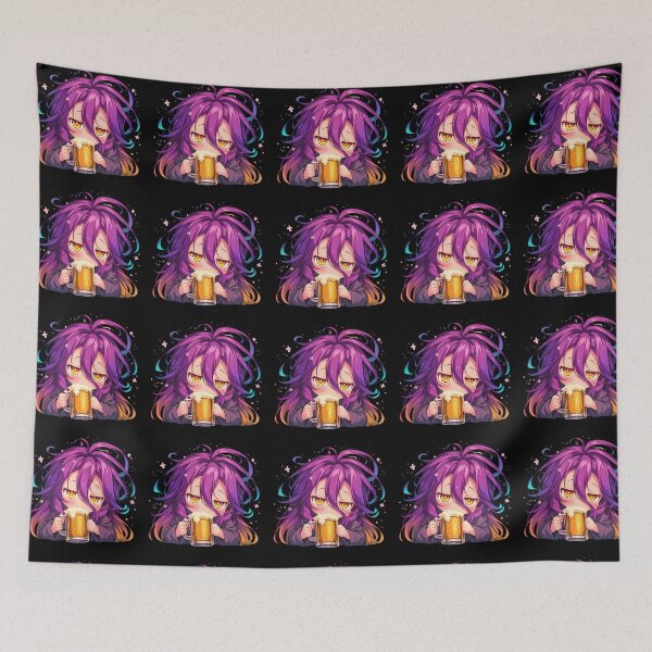 Item preview, Izuna Hatsuse No Game No Life Anime Girl Chibi Kawaii Beer Relaxed Cute Fantasy designed and sold by riadjamai.