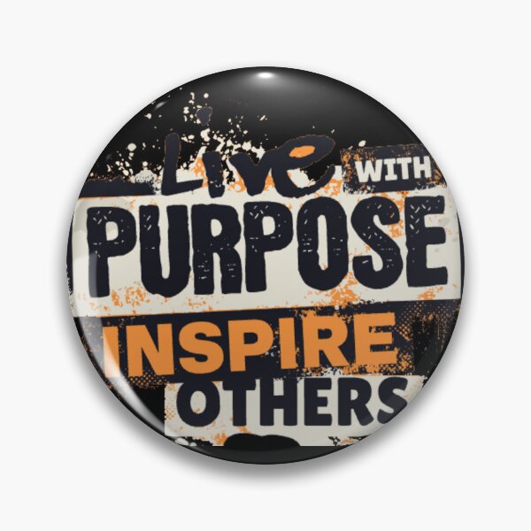 Item preview, Motivational Statement Live With Purpose Inspire Others Distressed Design designed and sold by GenZFashion000.