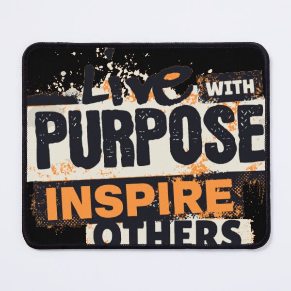Item preview, Motivational Statement Live With Purpose Inspire Others Distressed Design designed and sold by GenZFashion000.