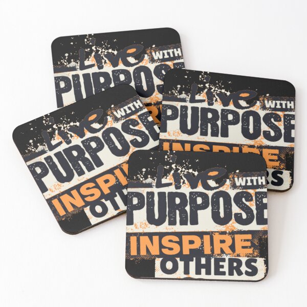 Item preview, Motivational Statement Live With Purpose Inspire Others Distressed Design designed and sold by GenZFashion000.
