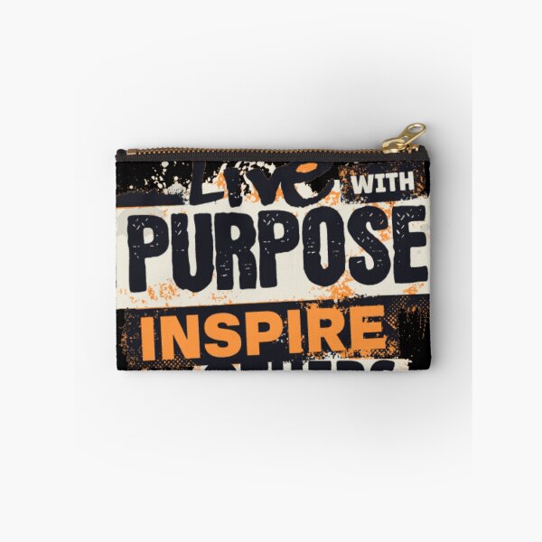 Item preview, Motivational Statement Live With Purpose Inspire Others Distressed Design designed and sold by GenZFashion000.