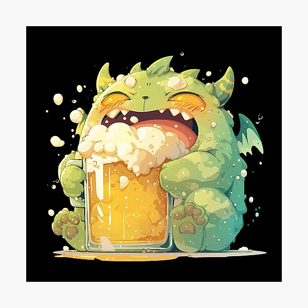 Item preview, Blue Exorcist Amaimon Anime Chibi Kawaii Beer Drunk Cute Fantasy Joyful Bubbly Vibes designed and sold by riadjamai.