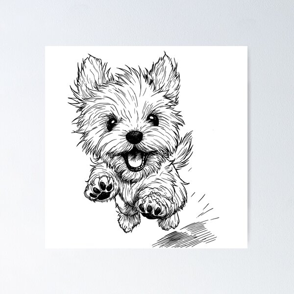 Item preview, Happy little Westie jump toward designed and sold by mrddst.