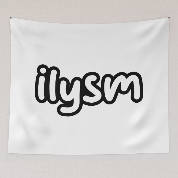 Item preview, ilysm, I Love You So Much, Outline designed and sold by Memes N Lore .