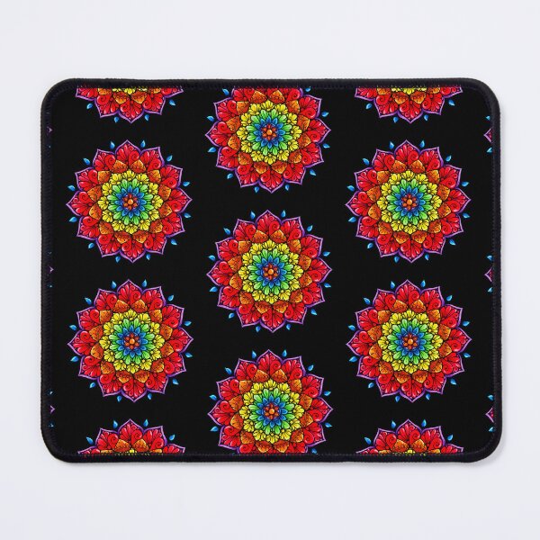 Item preview, red curl mandala designed and sold by Goozeling.