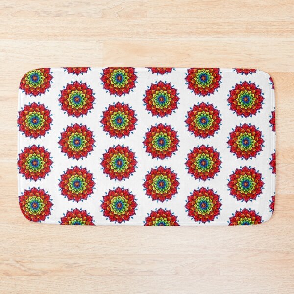 Item preview, red curl mandala designed and sold by Goozeling.