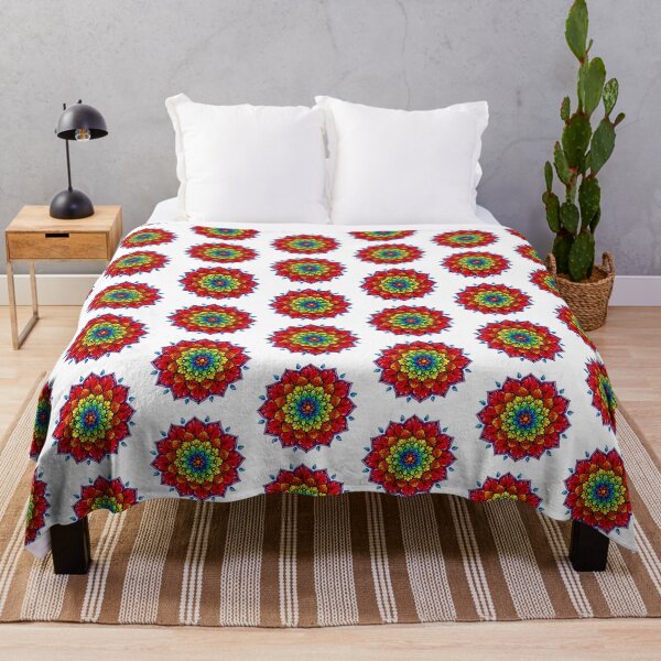 Item preview, red curl mandala designed and sold by Goozeling.