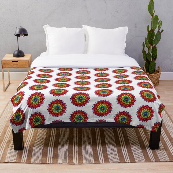 Item preview, red curl mandala designed and sold by Goozeling.