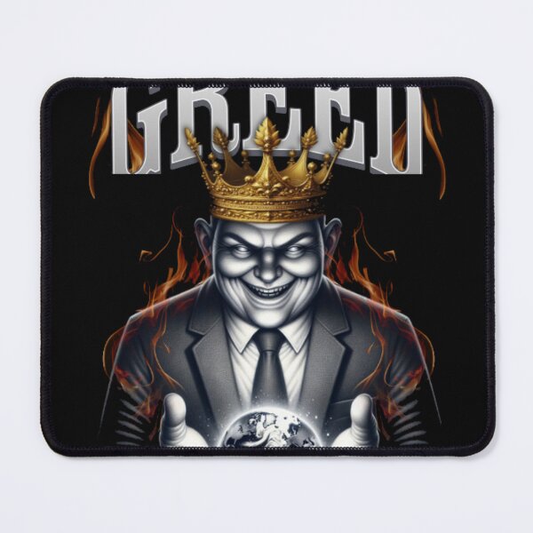 Item preview, Greed King of Industry Sinister Figure Monochromatic Illustration designed and sold by GenZFashion000.