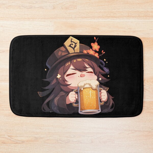 Item preview, Hu Tao Genshin Impact Game Chibi Kawaii Beer Drunk Anime Girl Fun Tavern designed and sold by riadjamai.