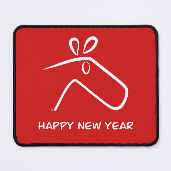 Item preview, Happy New Year Horse (White) designed and sold by chowlet.