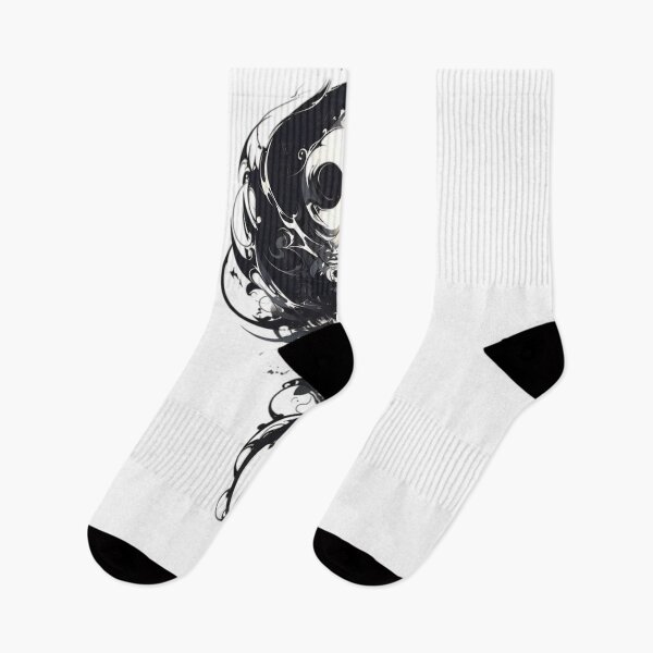 Item preview, Abstract Yin Yang Flow – Black Ink Balance Art designed and sold by Dyan4.