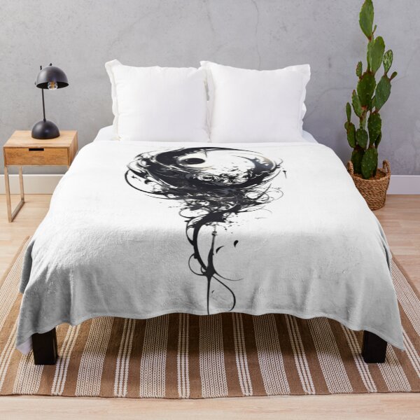 Item preview, Abstract Yin Yang Flow – Black Ink Balance Art designed and sold by Dyan4.