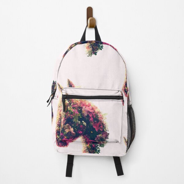 Item preview, Spring Bloom Horse - Pink Floral Silhouette Art designed and sold by Flora & Myth Studio.