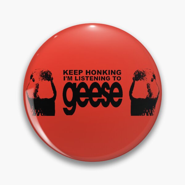 Item preview, Keep Honking! I'm Listening to Geese Red Bumper designed and sold by Porkroll Egg & Cheese.