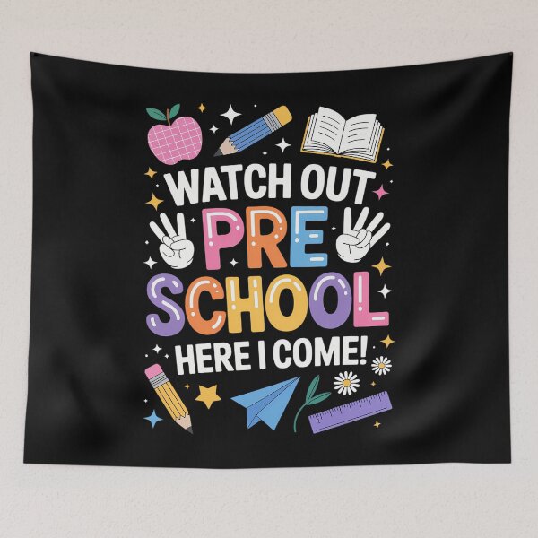 Item preview, Watch Out Preschool Here I Come Back To School Teachers designed and sold by EllenJast.