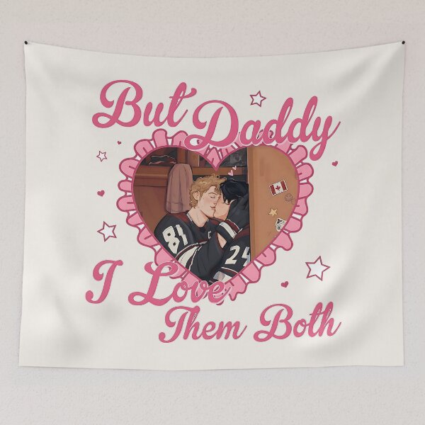 Item preview, But Daddy I Love Them Both Shirt – Funny Gay Hockey Romance Valentine Tee, Heated Rivalry Merch designed and sold by maitivi.