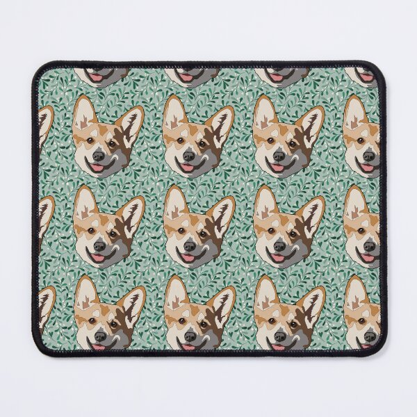 Item preview, Corgi winter pattern designed and sold by LeahcarsArt.