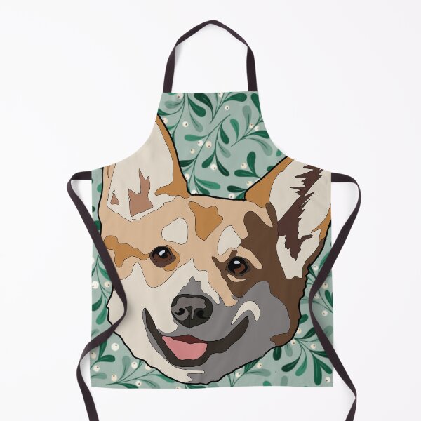 Item preview, Corgi winter pattern designed and sold by LeahcarsArt.