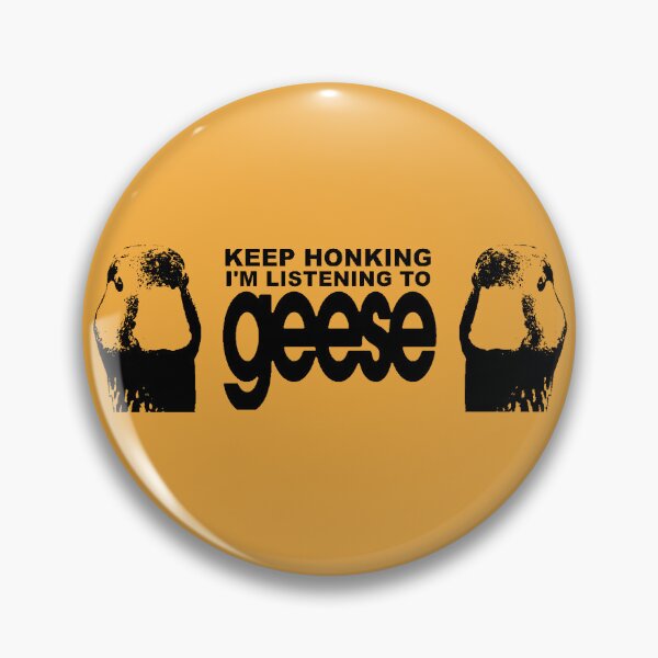 Item preview, Keep Honking! I'm Listening to Geese Orange Bumper designed and sold by Porkroll Egg & Cheese.