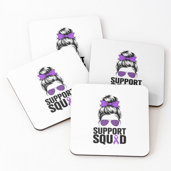 Item preview, Support Squad Messy Bun Pancreatic Cancer Awareness designed and sold by EllenJast.