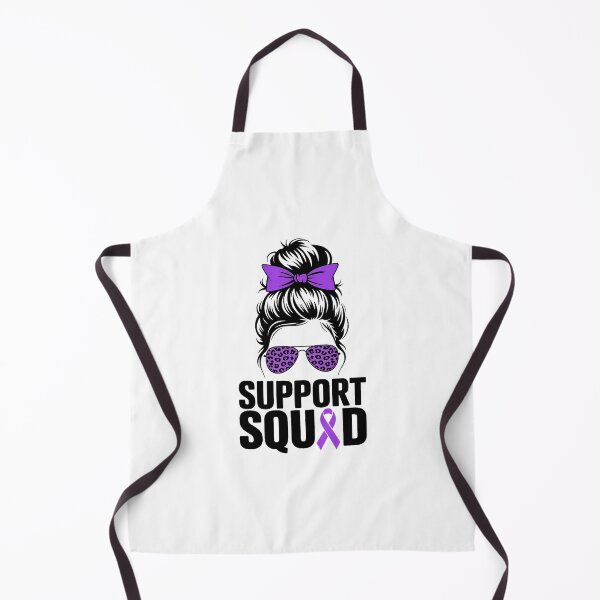 Item preview, Support Squad Messy Bun Pancreatic Cancer Awareness designed and sold by EllenJast.