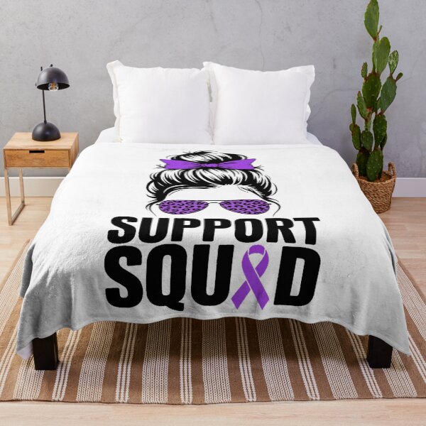 Item preview, Support Squad Messy Bun Pancreatic Cancer Awareness designed and sold by EllenJast.
