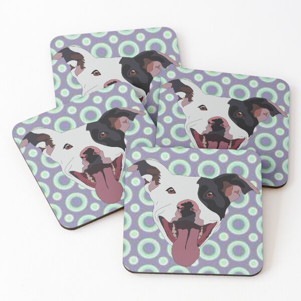 Item preview, Pitbull spots pattern designed and sold by LeahcarsArt.
