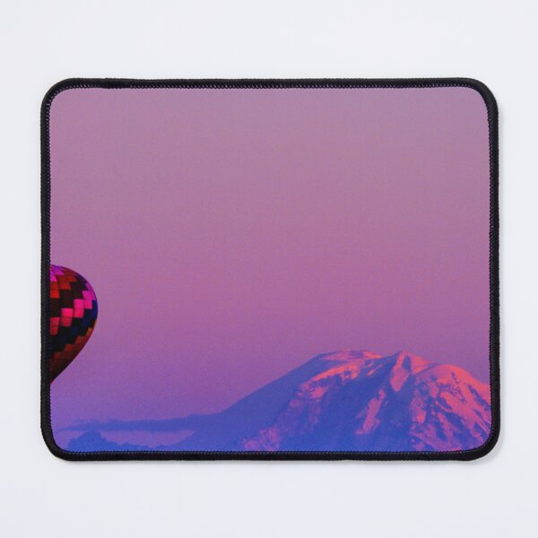 Item preview, Colorful hot air balloon at sunset with Mt.Rainier in the background designed and sold by jklune.