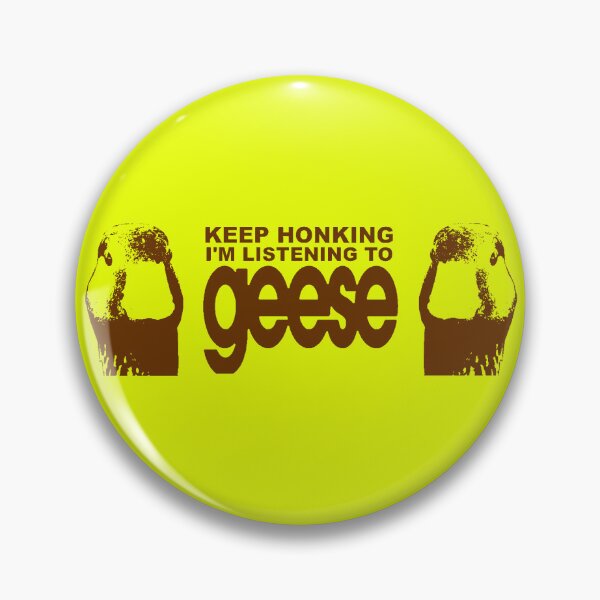 Item preview, Keep Honking! I'm Listening to Geese Yellow Bumper designed and sold by Porkroll Egg & Cheese.