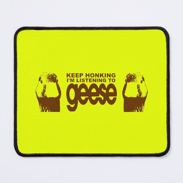 Item preview, Keep Honking! I'm Listening to Geese Yellow Bumper designed and sold by Porkroll Egg & Cheese.