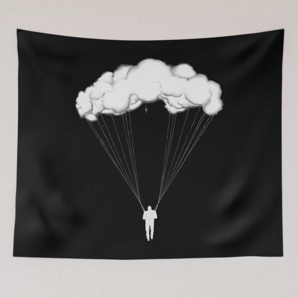 Item preview, Skydiving Night Cloud Star Constellation designed and sold by EllenJast.