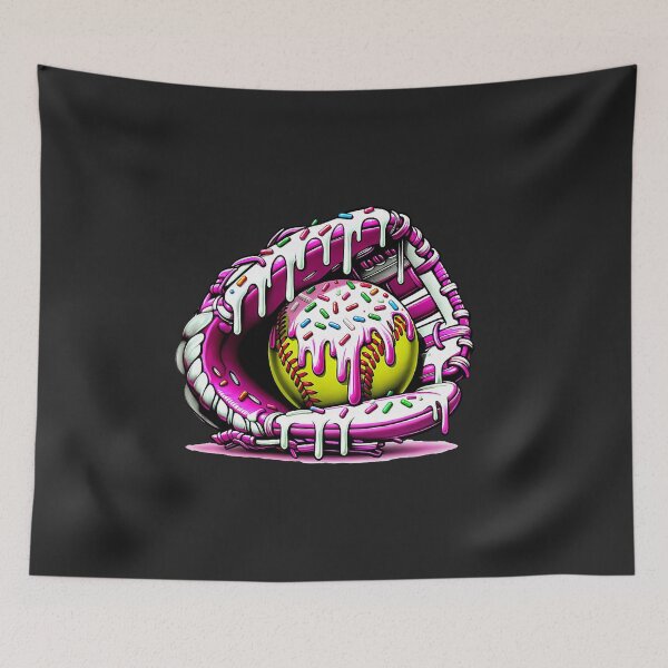 Item preview, Softball Drip Ice Cream Sprinkles Softball Glove  designed and sold by FrankIsabel.