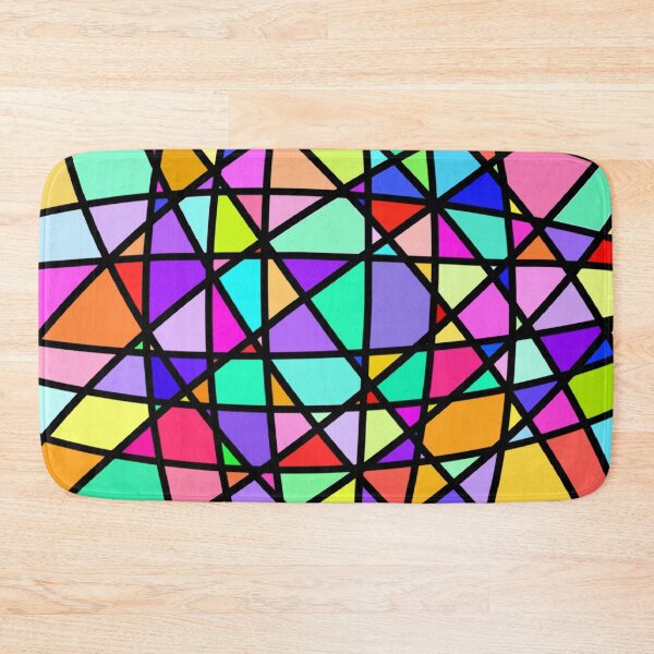 Item preview, colorful abstract geometric whisk designed and sold by krithi kreations.