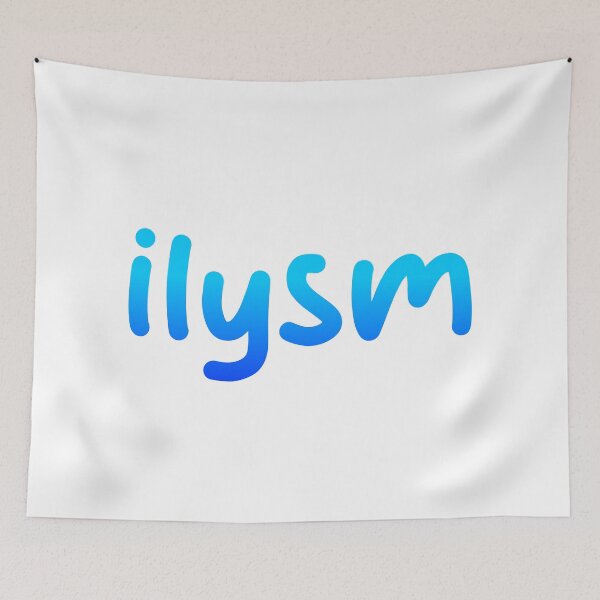 Item preview, ilysm, I Love You So Much, Blue designed and sold by Memes N Lore .