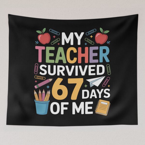 Item preview, Teacher Survived 6 7 Days of me for 67th Day School Student designed and sold by EllenJast.