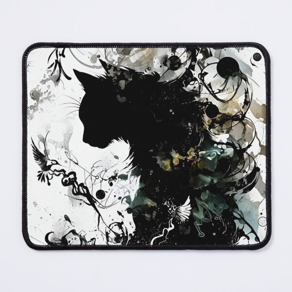 Item preview, Mystic Cat Spirit – Abstract Ink & Watercolor Art designed and sold by Dyan4.